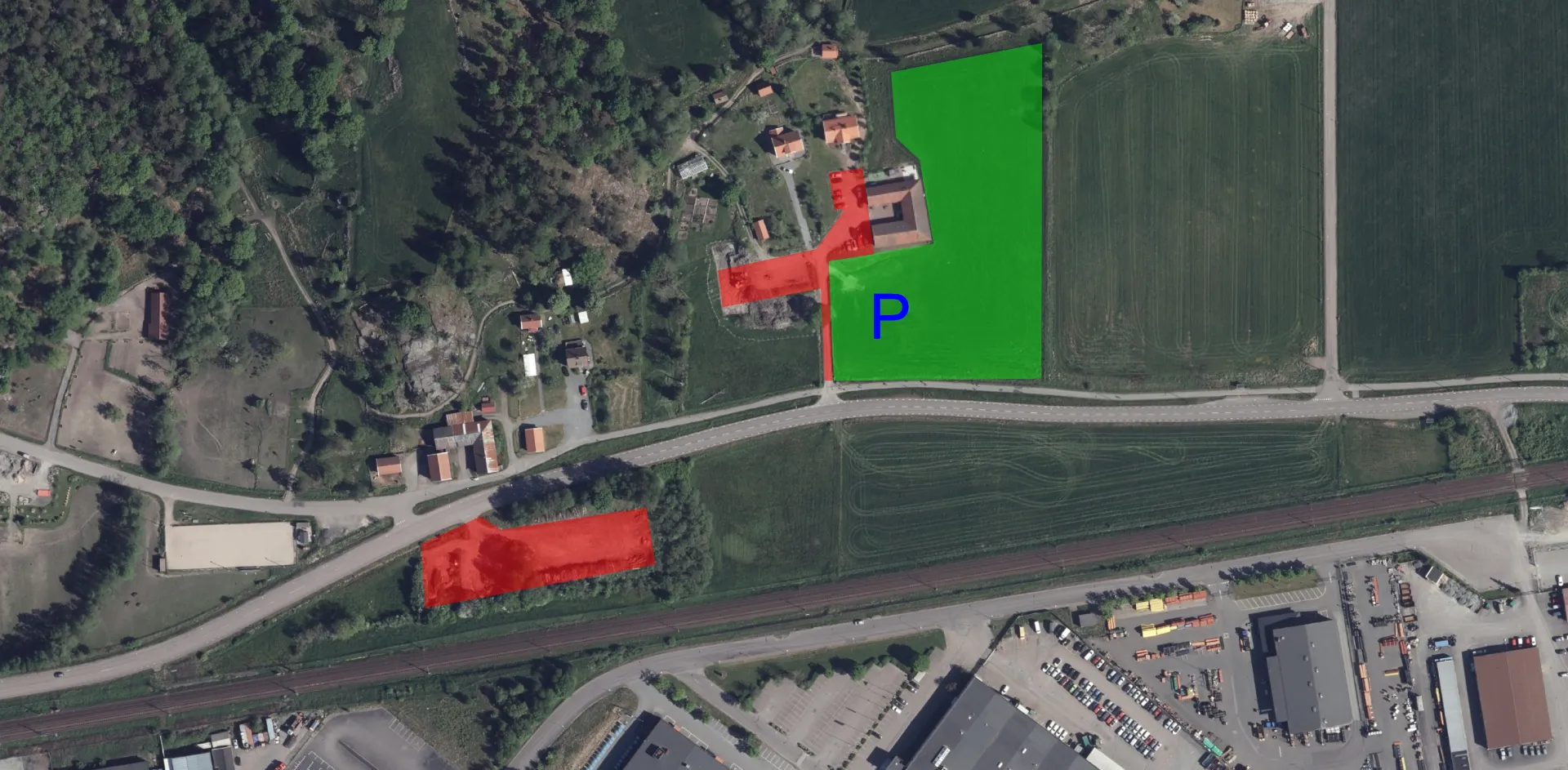 Säteriet-pris som visar var man får och inte får parkera.